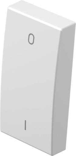 Tipka modul dvopolna 1M bela