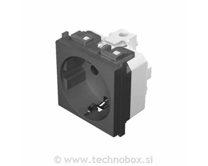 Vtičnica modul ITA.stan.P30 250V 2M črna