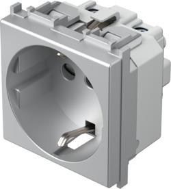 Vtičnica modul ITA.stan.P30 250V 2M sreb