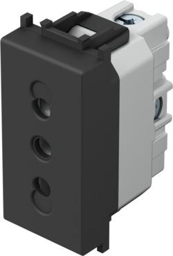 Vtičnica modul ITA.stan.P11 250V 1M črna