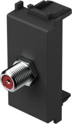 Vtičnica modul TV 1M - koax osnovna črna