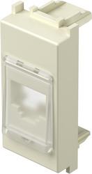 Adapter RJ45 z protiprašno zaščito bež