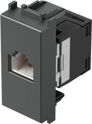 Vtičnica CAT6 RJ45 1M 8/8 antracit