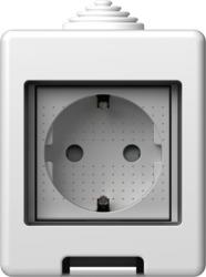 Vtičnica n/o cubo 2M 16A 250V IP55 bela