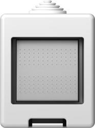 Stikalo n/o cubo 2M 16A IP55 belo