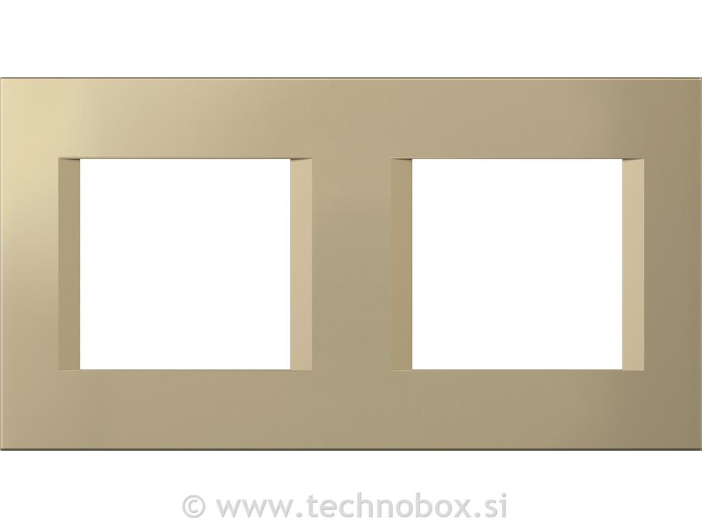 Okvir okrasni modul line 2x2M mat zlat