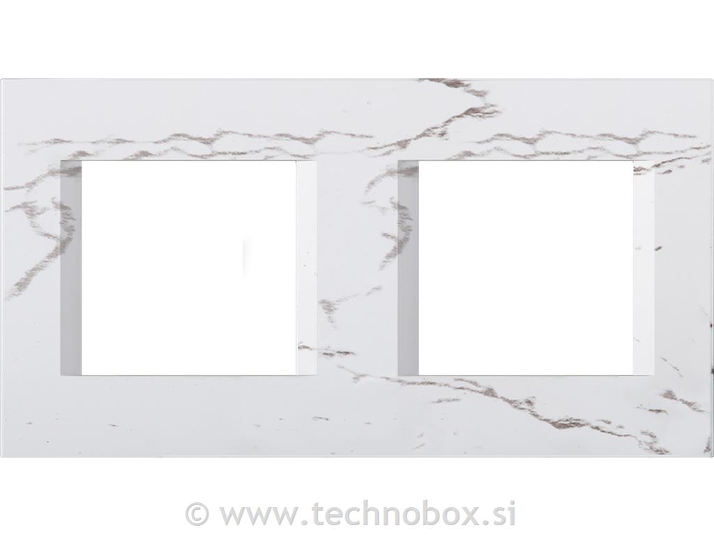 Okvir okrasni modul line 2x2M beli kamen