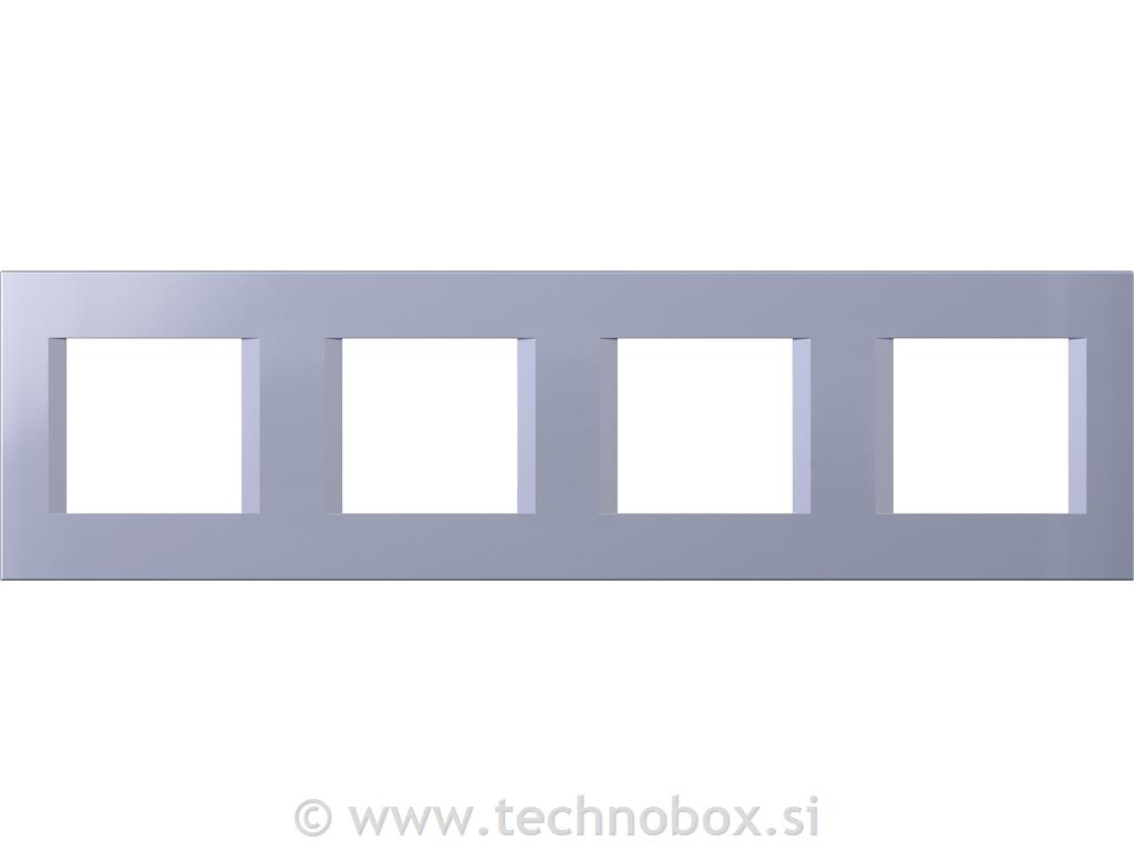 Okvir okrasni modul line 4x2M mat moder