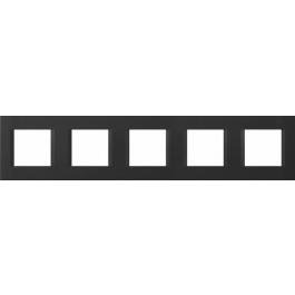 Okvir okrasni modul line 5x2M mat črn