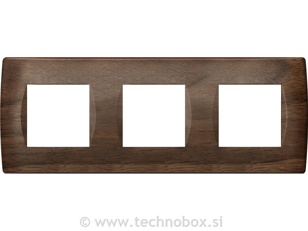 Okvir okrasni modul soft 3x2M oreh
