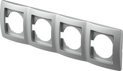 Okvir okrasni EKONOMIK 4x2M hor. srebrn