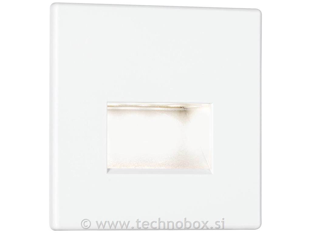 Svetilka p/o fi60 1,2W kvadrat bela 2700