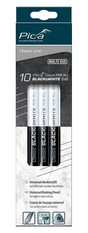 Svinčnik dvobarvni črno-bela 230mm