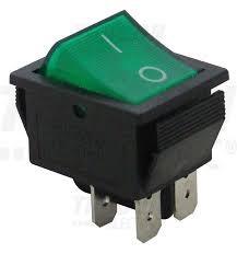 Stikalo 2-p(0-1) zelena tlivka STK 82-1