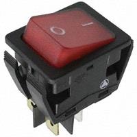 Stikalo 2-p (0-1) rdeča tlivka STK C-3