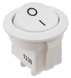 Stikalo okroglo 1p (0-1)belo STK R13-AW