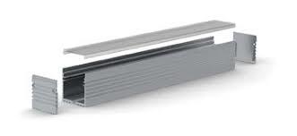 Končni element profil ALU 45 srebrn