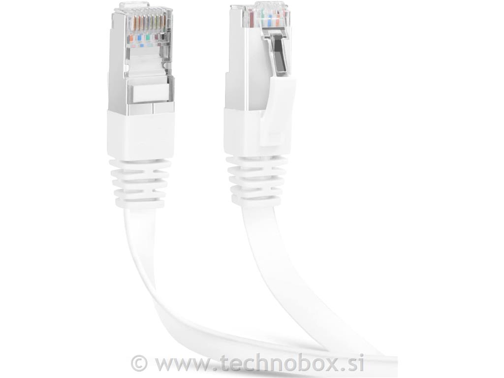 SFTP Cat.7 patch kabel ploščati 3m bel