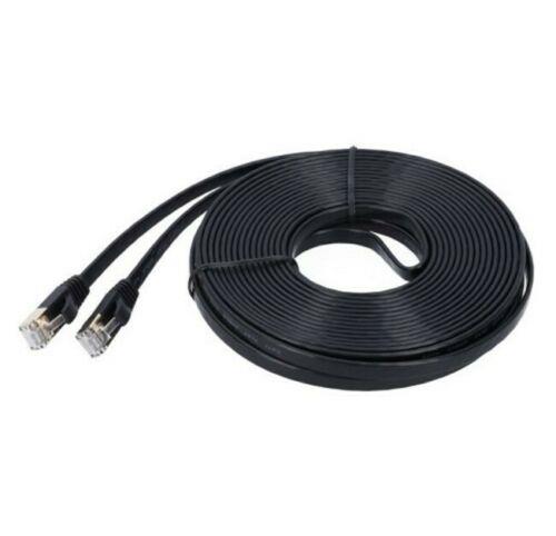 SFTP Cat.7 patch kabel ploščati 1,5m črn