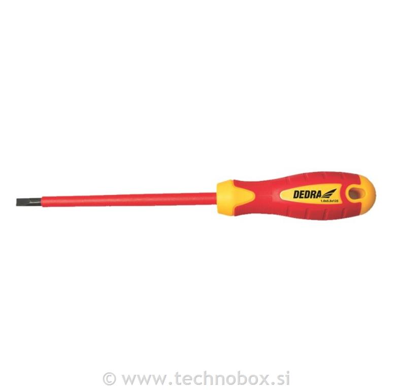 Izvijač v izolaciji z zarezami 8x175mm