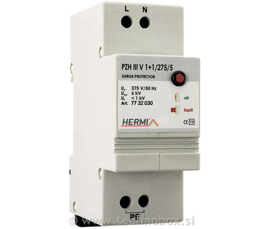 Zaščita prenapetostna PZH III V1+1/275/5