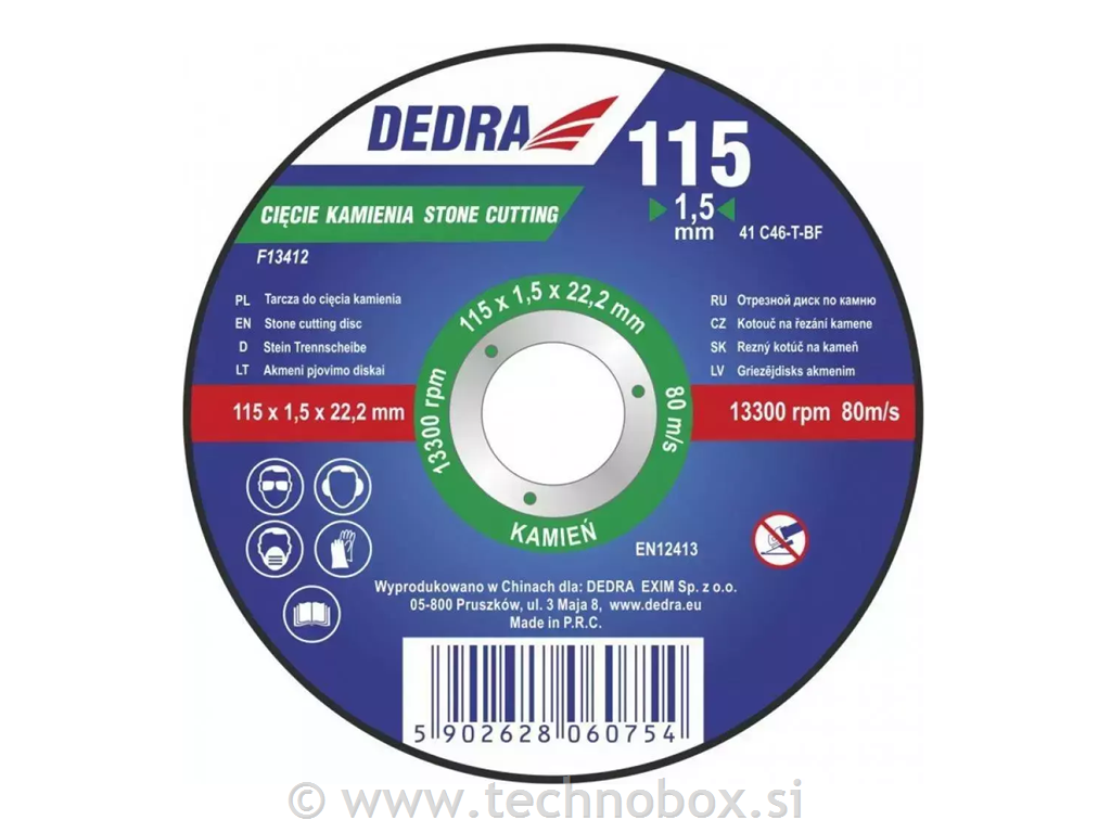 Disk za rezanje inox 115x1,5x22,2