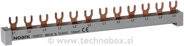 Zbiralka 4L 10mm2 63A za FID 4P 12M