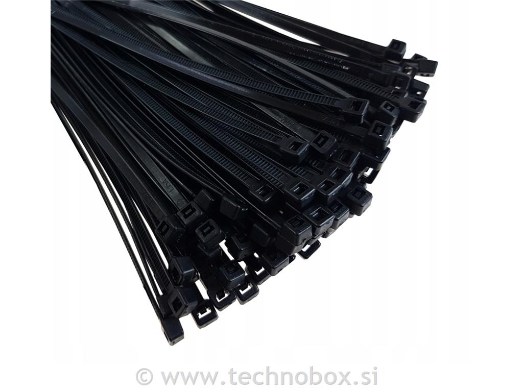 Vezica kabelska črna 4,8x200mm 100 kosov