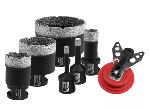 Komplet diamantnih svedrov + vodilo