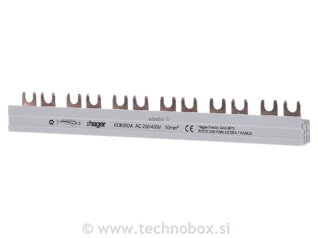 Zbiralka 2F 10 mm2 63A 12M