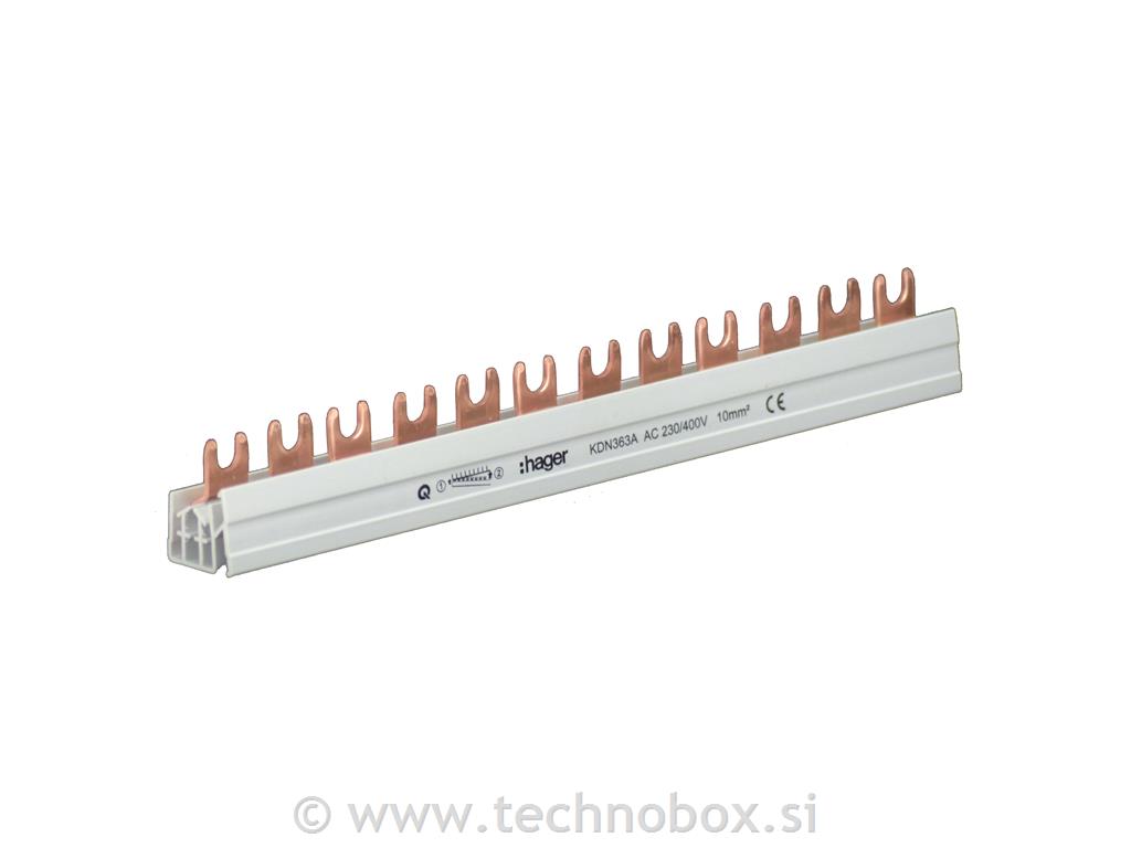 Zbiralka 3F 10 mm2 63A 12M