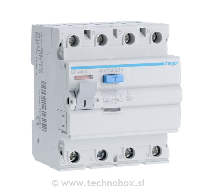 Stikalo zaščitno FID 4P 40A 300mA tip A