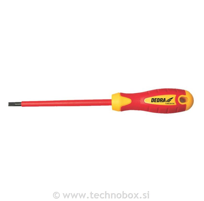 Izvijač izolirni ploščati 3x100mm