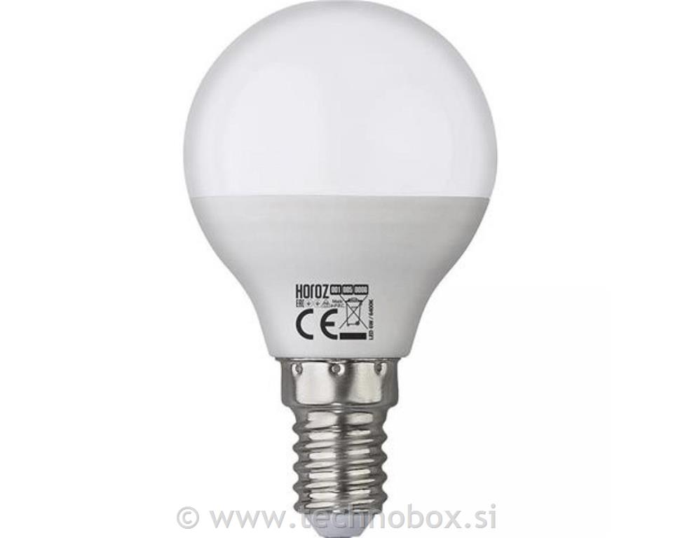 Žarnica LED E14 6W 6400K