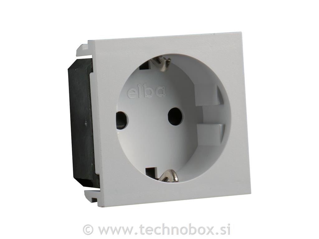 Vtičnica AT 2M vija. talna siva