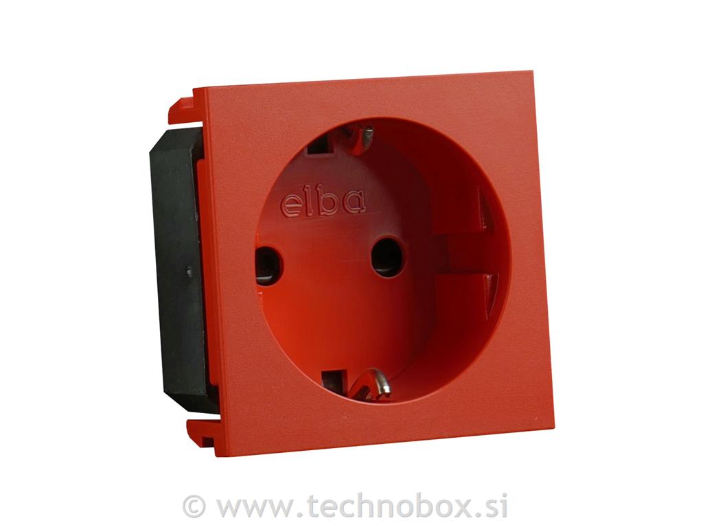 Vtičnica AT 2M vija. talna rdeča