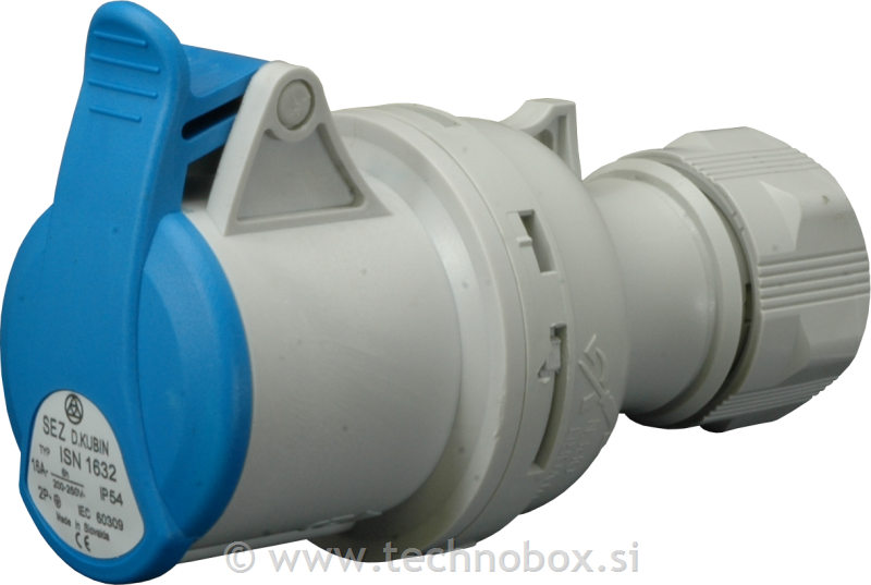 Vtičnica za kabel motor.3x32A 230V IP44