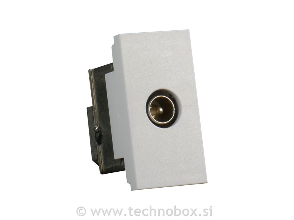 Vtičnica AT modul ant.1M SAT končna siva