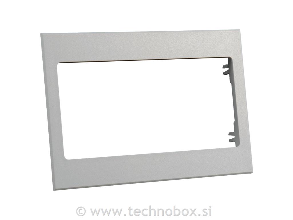 Pokrov vtič AT 2x220 vrstni samos siv