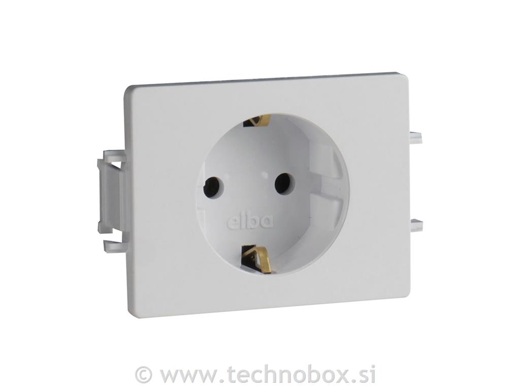 Vtičnica šuko AT 1x320V bela