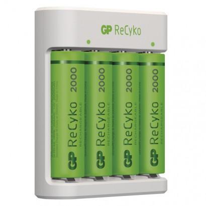 Polnilec baterij GP ReCyko E411 + 4xAA