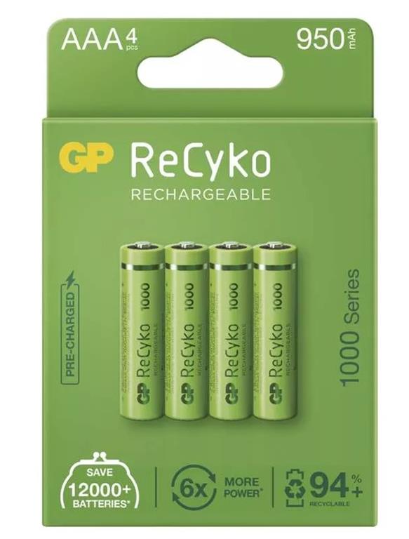 Baterija polnilna GP 950mAh AAA