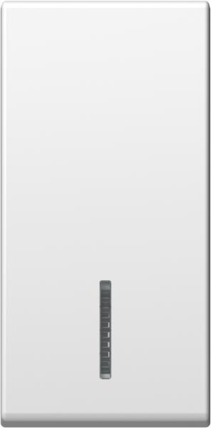 Tipka modul 1M osvetljena bela-mat