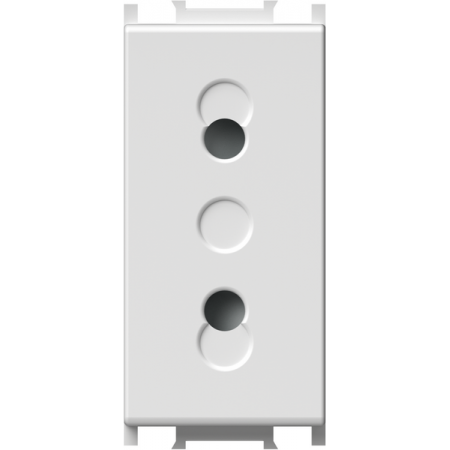 Vtičnica modul euro 250V 1M bela-mat