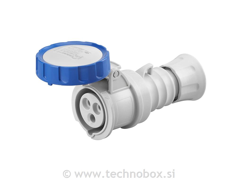 Vtičnica motorska 3x16A IP67