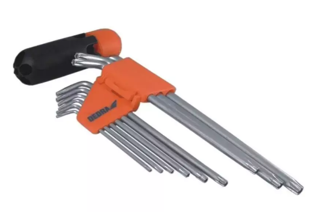 Komplet ključev Torx CrV T10-T50 9 kosov