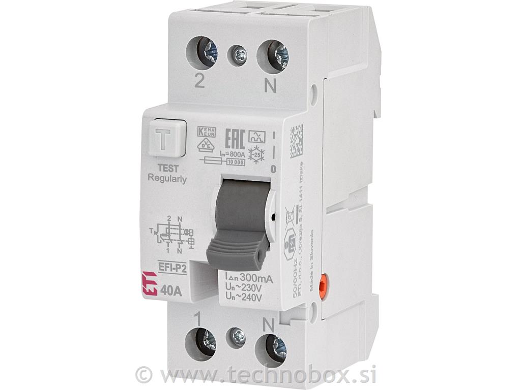 Stikalo zaščitno FID 40A/0,3A 2P A