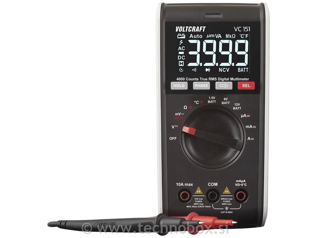 Multimeter digitalni CAT III 600V 4000 c