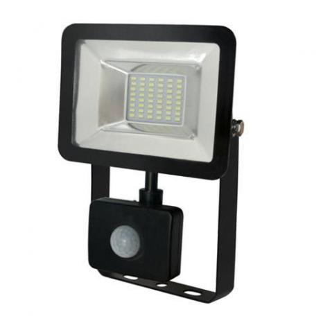 Reflektor LED s senz. 20W 6500K IP65 črn