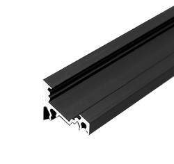 Profil za LED CORNER10 Al - črn 2m